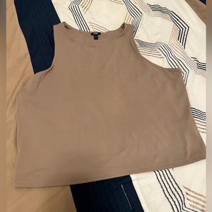 Express Taupe Body Contour Crop